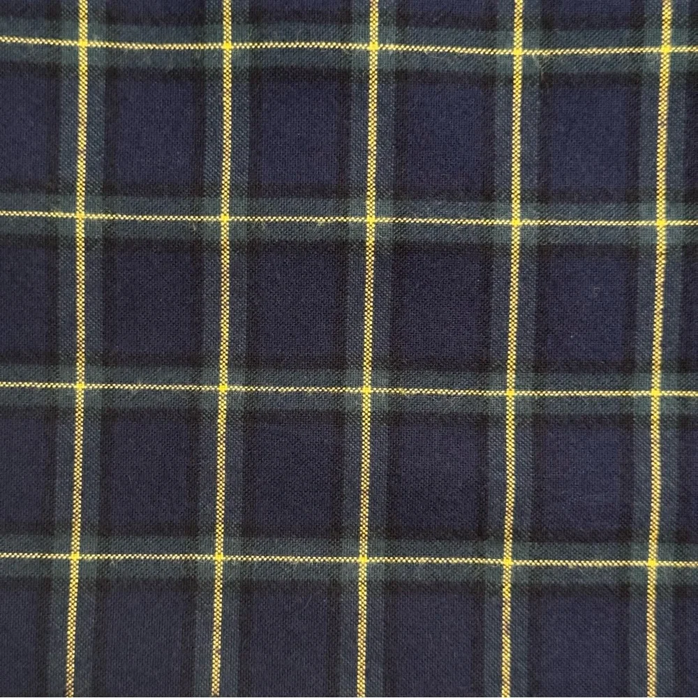 RALPH LAUREN Men’s Classic Fit Heavy Cotton Navy Plaid Button Down Shirt Size XL - Picture 9 of 16